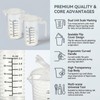 2 Pack Measuring Cup With Lid 100ml PP Black Graduated