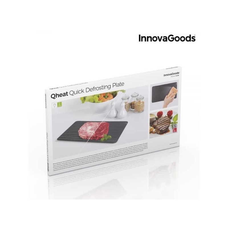 InnovaGoods Quick Defrost Plate of Food, Metals, Alloy Black, 35
