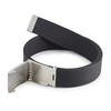 Ladeheid Men's Belt Male Fabric Belt Hessian P90, graphitegray