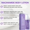 Moisturizing Body Lotion Women & Mens Moisturiser with Niacinamide, Body
