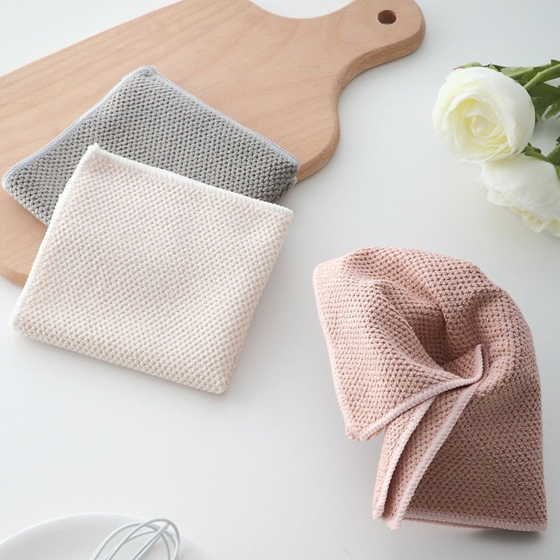 4Pcs Kitchen Cleaning Towels Microfibre – Reusable Cleaning Cloths, Dish
