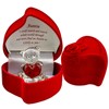 SAFRI Red Heart Crystal Teddy Bear in Red Rose Special