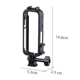 Frame Case for Insta360 One X3, Protective Frame Case with Cold Shoe Interface, Action Camera Accessories Plastic Housing