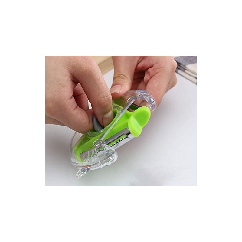 WOIWO 3 PCS Three-in-One Peeler Triangle Peeler Multi-Function Vegetable And