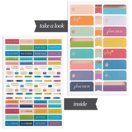 Erin Condren Designer Sticker Pad - A+ Style Sticker Pad for School and Teachers. Decorative and Cute Stickers for Customizing Planners, Notebooks, and More