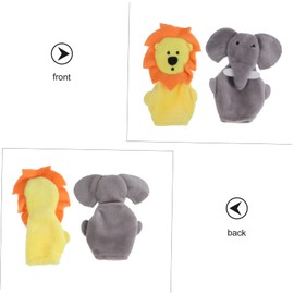 Kisangel 5pcs Finger Puppets for Toddlers Animal Hand Puppet Toy Interactive Toy Boy Girl-Friendly Storytelling Games
