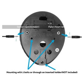MAX COOL Stationary Bike Speedometer LCD Monitor, Heart Rate Sensor, Black