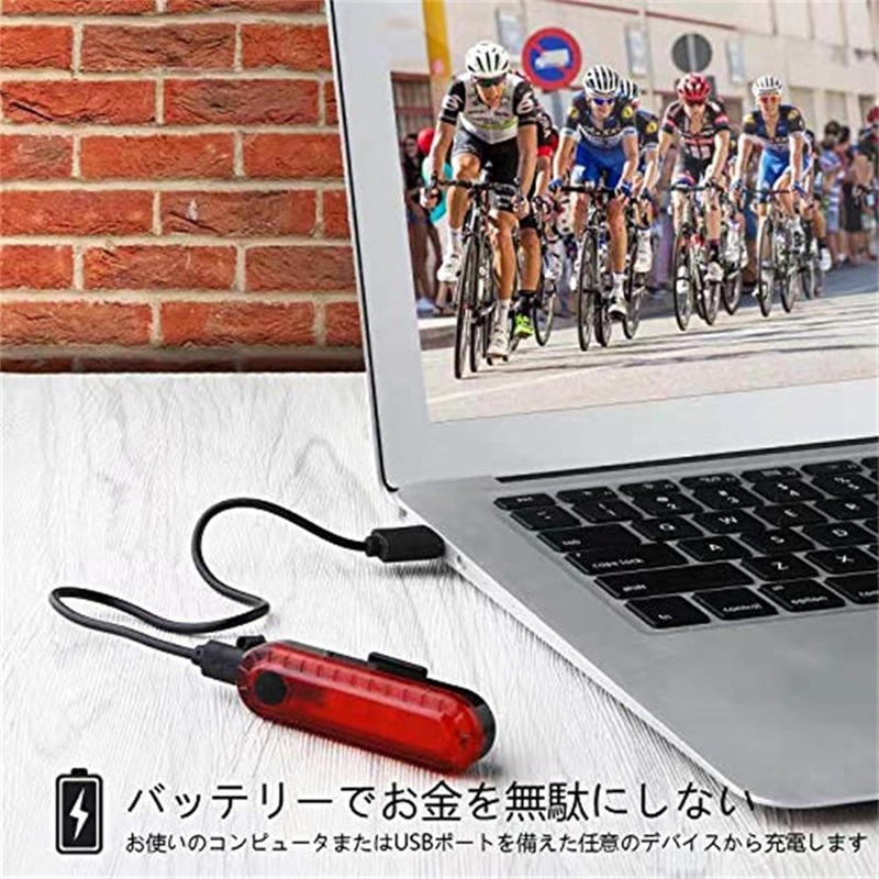 Volcano Eye Bicycle Tail Light, Set of 2, USB Charging