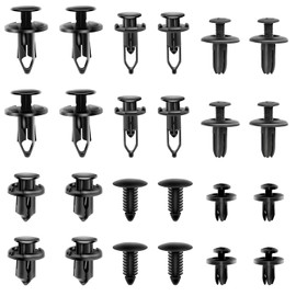 MEISO 190 Pieces Mounting Clips Door Trim Clips Bumper Fixing Clips Car Set with Release Tool Trim Wedges Set Plastic Rivets Bumper Cable Ties Expansion Rivets