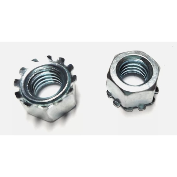 Unbranded 100 1/4"-20 Hex Keps Lock Washer & Nuts