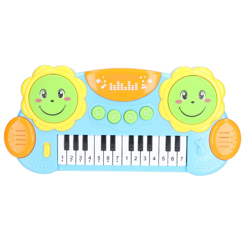 Piano Toy Electronic Keyboard Sound Light Effects Instrument for Above