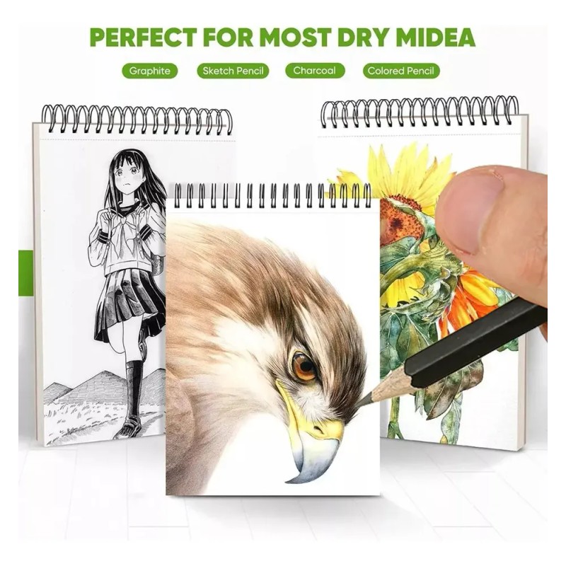 Cuaderno A4 De Boceto Y Dibujo 100 Hojas/200 Páginas Blank