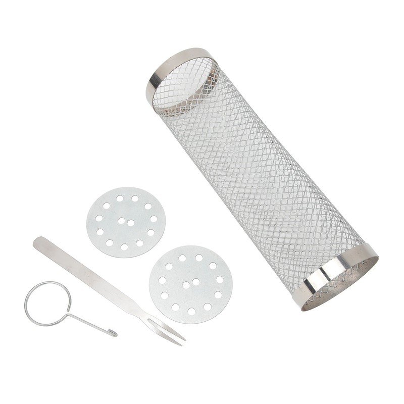 Stainless Steel Rolling Grilling Basket Wire Mesh Cylinder Grill Basket