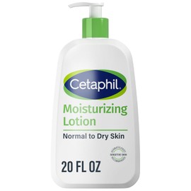 Body Moisturizer by CETAPHIL, Hydrating Moisturizing Lotion for All Skin Types, Suitable for Sensitive Skin, NEW 20 oz, Fragrance Free, Hypoallergenic, Non-Comedogenic