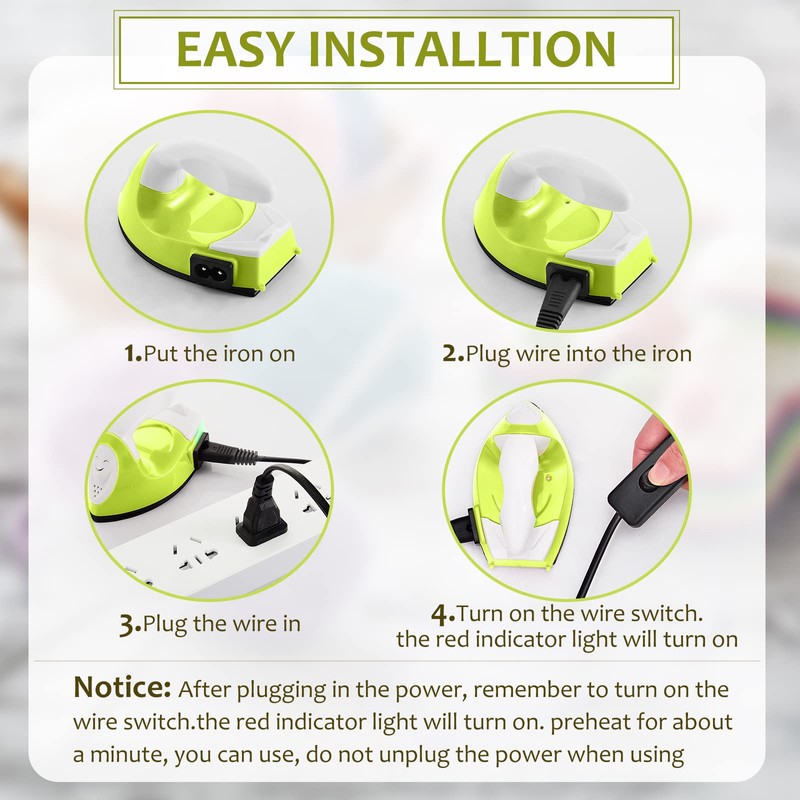Mini Craft Iron Mini Heat Press Mini Iron Portable Handy