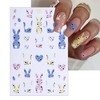 IDDFEVE Easter Nail Art Stickers - Bunny Eggs Chick Self-Adhesive