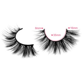 zanlufly False Eyelashes Wispy Lashes Natural Look Eye Lashes Cat Eye Fake Eyelashes C Curl False Lashes Fluffy Handmade Light Volume Eyelashes 14 Pairs Pack by zanlufly