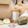 sourcing map 7Pcs Natural Pearl Shell Button, 20mm 2 Hole
