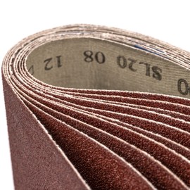 Woltersberger® Sanding Belts Pack of 15 | Size 100 x 560 mm | Set of 3 Belts Each in Grit K60, K100, K120, K180, K400 | Fabric Sanding Belt Sandpaper Belt Sander