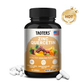 TAOTERS Quercetin Zinc Capsules Protects Respiratory System Antioxidants12