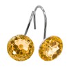 MitoVilla Yellow Shower Curtain Hooks Rings, Gold Metal Shower Hooks