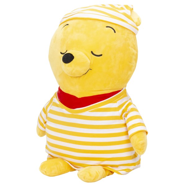 Winnie the Pooh Hugging Pillow, Yellow, Dress-Up Pajamas, Sleeping Pillow, 15.8 x 8.7 x 20.5 inches (40 x 22 x 52 cm)