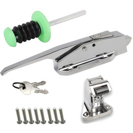 HISELUR Walk in Cooler Door Handle Kit Latchs, for Freezer,Oven,Laboratory, Security exit,Other Equipment(Adjustable 40-70mm)