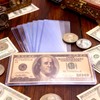 30 Pack Dollar Bill Sleeves, 6.8x2.9 Inch Clear Currency Sleeves