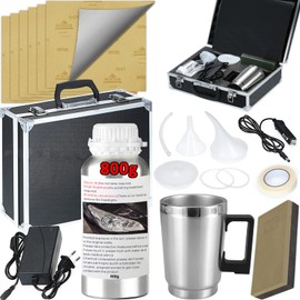 HYHJMISTY Headlight Restoration Kit, 800g Vapor Headlight Restoration Kit, Head Light Lens Restore Kit with 800g Repair Liquid for Repair Headlight Yellowing/Vague/Scratch/Oxidation