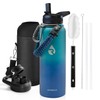RAYMYLO Insulated Water Bottle 40 oz, Triple Wall Vacuum Stainless