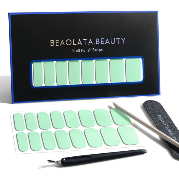 Beaolata Nail Polish Strips, 32 Nail Wraps, Nail Stickers, Gel
