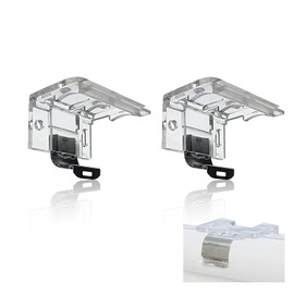 2 PCS Replacement Brackets for Cordless Blinds Mounting Bracket with Metal Clip for 1" PVC Honeycomb Pleated Shades Levolor Window Shade Holder Hardware Plastic Headrail Clip Mounting