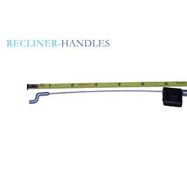 FR Recliner Handle Cable, Adjustable Exposed Wire 5.25" to 5.75" Exposed Wire, S-Tip, 6mm Barrel, 39" Length