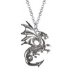 Enamel Alloy Dragon Necklace Fantasy Dinosaur Pendant Fashion Jewelry For