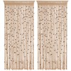 BECHAEO Macrame Beaded Curtain Boho Handmade Cotton Door String Curtain