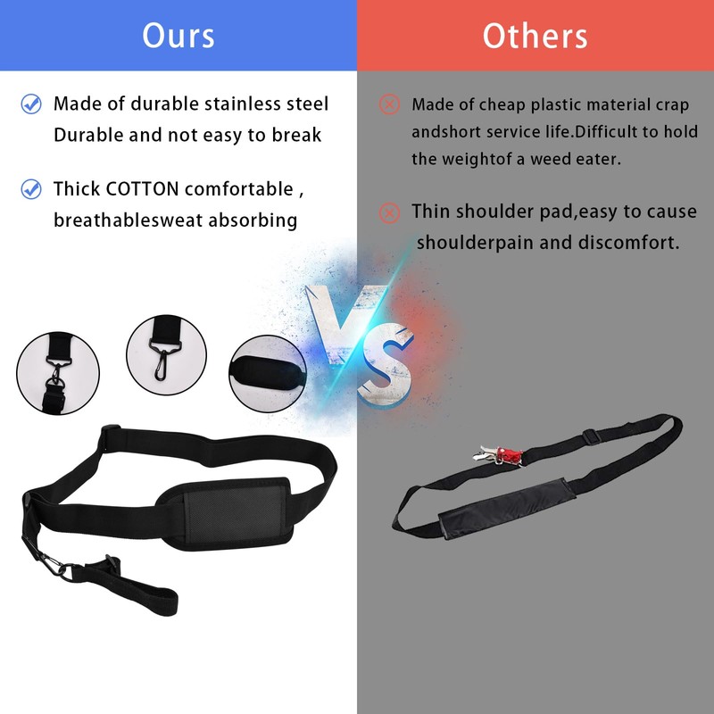 volumoon Weed Eater Strap, Shoulder Strap for Leaf Blower, Shoulder