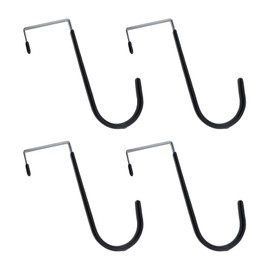 Guifeng 4PCS 45mm Z Type Metal Back Door Hooks Cabinet Wardrobe Hook for Hanging Thick Towels Bathrobes Purses Backpack