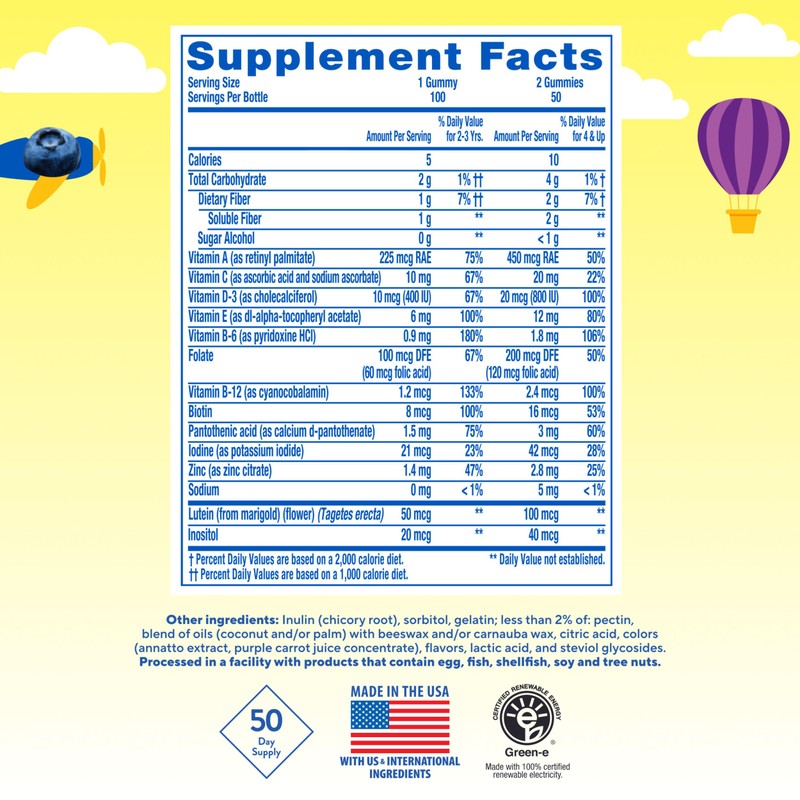 L’il Critters Gummy Vites No Sugar Added Daily Gummy Multivitamin