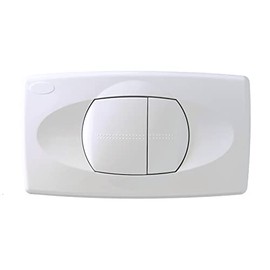LIV Push Plate for Isosan/Verosan Flush-Mounted Cistern with 2 Quantities (2 Buttons), White