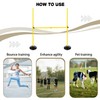 Voodans Adjustable Height Agility Hurdle Set Multi-Function Soccer Trainning Pole