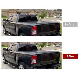 HHLOU for Tacoma Back Middle Window （Red Line）Decals，American Flag Decals Rear Sliding Window Sticker for 2005-2015 Tacoma (05-15, Red Line)