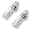 2 x Acrylic Snuff Dispensers Clear Dispensers Batcher in Length