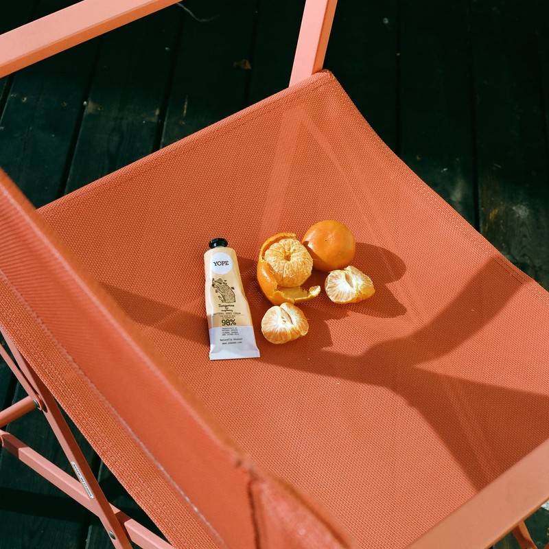 Botanical Series yope Hand Cream, Tangerine and Raspberry Scent, 1.7