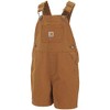 Carhartt Boy's 2-7 Canvas Bib Shortall - I Tb, Brown,