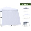 HLong Canopy Tent Sidewall for 10x10 Slant-Leg Canopy, 3 Pieces,
