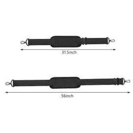 Shoulder Strap for Bags, Adjustable Shoulder Strap for Bags, Adjustable Belt with Metal Carabiner Hook, Bag Strap for Changing with Carabiner, for Laptop Shoulder Bag/Messenger Bag