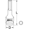 KS Tools 911.0918 1/2" Impact socket for TX screws, long,
