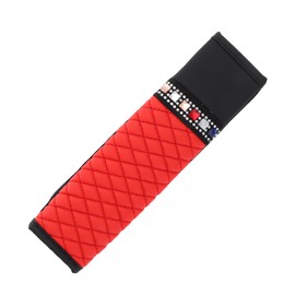 Hihaha Seatbelt Covers for Adults Children/Backpack Shoulder Pad Multifunctional Seat Belt Pad Cover for Truck Car SUV/Comfort Breathable Faux Leather 6.5x23cm / 1pcs Red