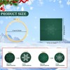 6 Sets Christmas Embroidery kit for Beginners, Retro Green Christmas