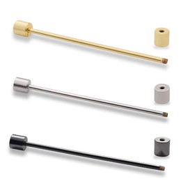 3PCS Men's Brass Collar Bar Tie Necktie Pins Clasp Shirt Collar Stay Bar Cravat Pin Stud Bar Clips Brooch Gold Silver Black (Column Head)